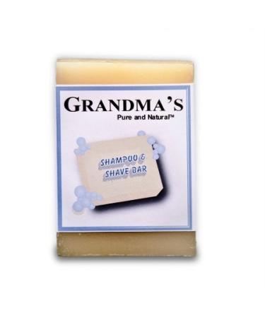 Grandma's Pure & Natural Shampoo Shave Bar 4 oz