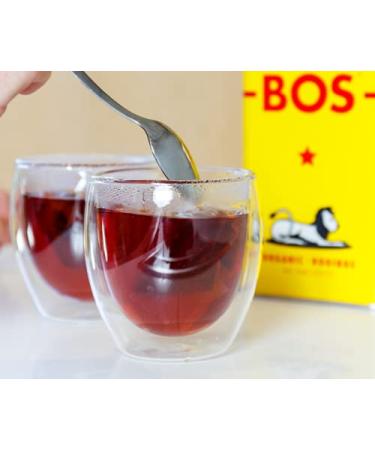 BOS Organic Rooibos Red Tea 40 Tea Bags | USDA Organic & Caffeine-Free | Rainforest Alliance Certified | Herbal Tagless Teabags | Collectible Tin - Buy Online on GoSupps.com