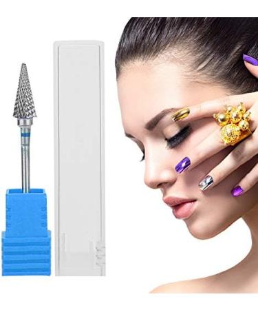 Lyrlody Nail Drill - Professional Conical Tungsten Steel Tip for Manicure Pedicure Gel & Acrylic Nail Art - Medium Grained (Blue Label) - Buy Online on GoSupps.com