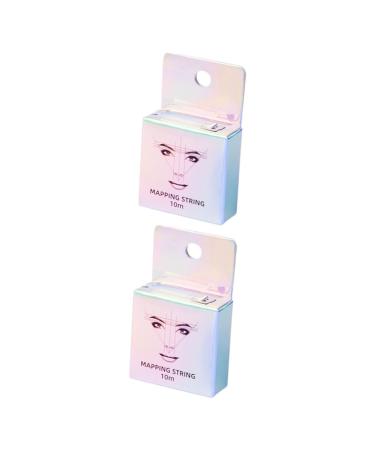 Baluue 6 Pcs White Accessories Eyebrow Mapping Wire Ruler Nylon Convenient Eyebrow Ruler 1.7x1.7cmx3pcs As Shownx3pcs
