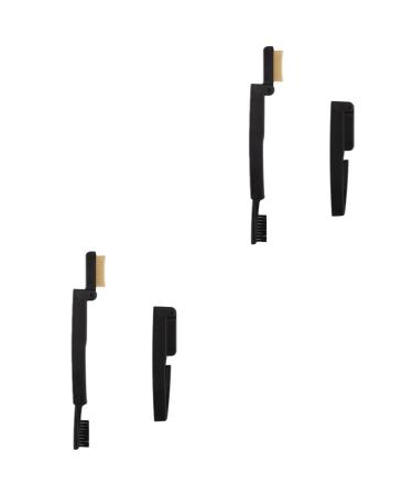 Ipetboom Double Side Eyebrow Brush 2pcs Makeup Mascara Makeup Tools Spiral Folding Eyebrow Brush 15.2*3cmx2pcs Blackx2pcs