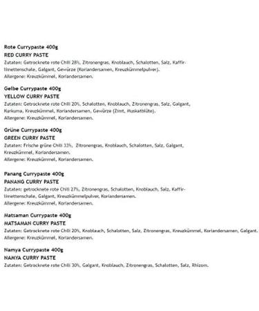  Cock Cock Brand - Currypasten Tasting Set 6-Pack (6 x 400g) - 6 varieties 1 box each - Buy Online on GoSupps.com