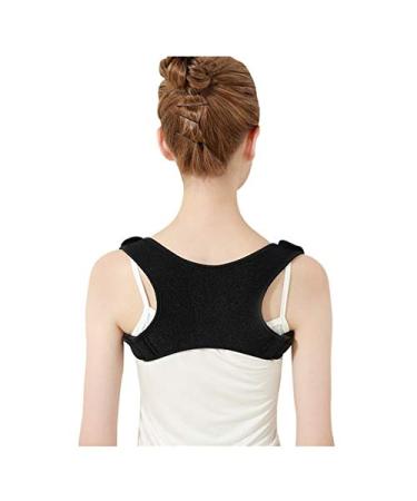 Upper Adjustable Back Posture Corrector Magnet Self-Heating Clavicle Support Back Straight Shoulders Brace Strap Correct (Size : Large) vision
