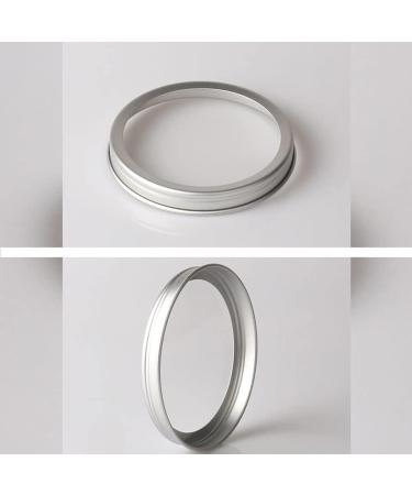 Zeoabsy 50 Pack 20ml Silver Aluminum Cans - Empty Round Tins with Viewing Window for DIY Ointments Creams Candles & Cosmetics - Buy Online on GoSupps.com