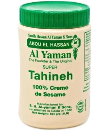 Premium Lebanese Tahini Pack of 2- Al Yaman Original Lebanese Sesame Tahini 454g & Al Dayaa Tahini 400g | Tahini Paste | Vegan Gluten Free - Buy Online on GoSupps.com