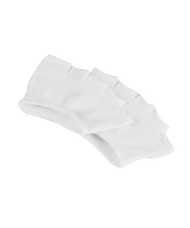 Frcolor 4 pair of cotton socks women's boots with paragraph toe toe high heels for women Half socks sandal heels forfoot cushions for women heeling pads men comb white woman fingerless