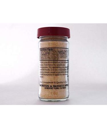 Morton & Bassett Onion Powder 2.3 oz - Premium Quality Seasoning - Buy Online on GoSupps.com
