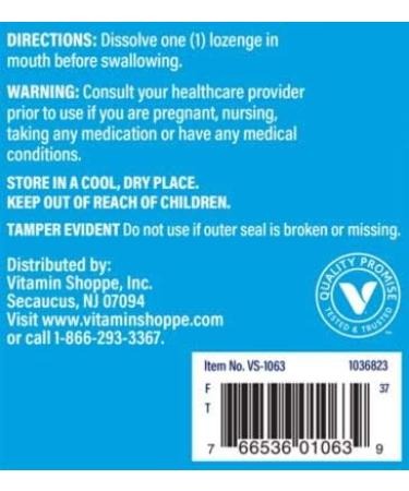 Vitamin B12 1000mcg Dietary Supplement - 300 Lozenges - Gluten/Dairy Free - by The Vitamin Shoppe - Buy Online on GoSupps.com