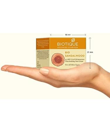 Biotiue Bio Face and Body Sunscreen with Sandalwood SPF 50 UVA/UVB Sunscreen for all skin types in the sun Highly water resistant 50 g - Buy Online on GoSupps.com