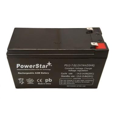 PowerStar 12V 7AH Sealed Lead Acid Battery - F1 & F2 Terminals 3 Year Warranty | International Shipping Available - Buy Online on GoSupps.com