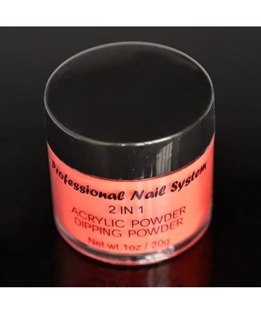 ACRYLIC NEON COLORED POWDER COLLECTION- 1oz. size 30g Acrylic dip powder nails 12 Colors YELLOW NEON ACRYLIC POWDER - (Color: 2)