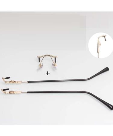 Shop Dookaa Glasses Brick - Metal Glasses Nasal Bracket Replacement & 1-Hole Repair Set for Borderless Glasses in Gold | International Shipping Available - Buy Online on GoSupps.com