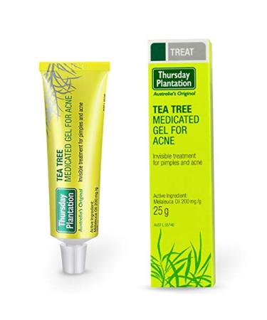 Thursday Plantation Tea Tree Medicated Gel For Acne Acne Removal Cream Skin Repairing Moisturizing Acne Spots Acne Treatment Blackhead Removing Cream  25g