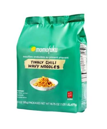 Momofuku Wavy Noodles Tingly Chili 5 Packets in 1 bag