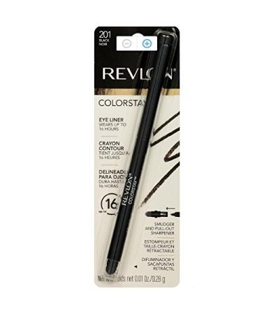 Revlon ColorStay Eyeliner Pencil Black 201 0.01 oz (Pack of 4) Black 201