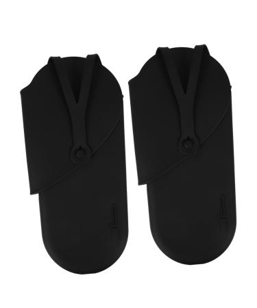 FOYTOKI 2pcs Curling Iron Storage Bag Hair Straightner Curling Wand Hair Rollers Black 29.50X13.50X2.00CM Black