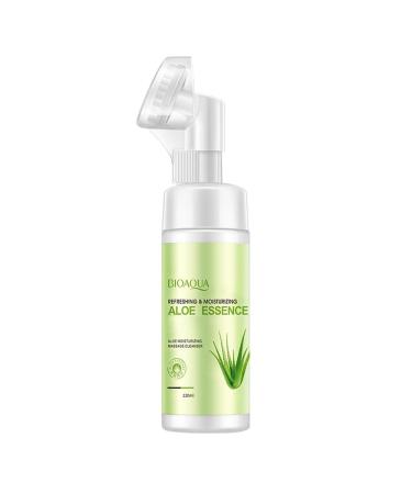 BIOAQUA Aloe Vera Massage Cleanser Facial Foam Cleaning Essence Refreshing Moisturizing Face Skin 120ml / 4.06fl.oz