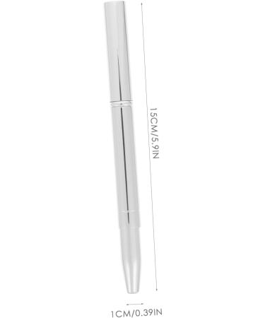 Ipetboom Double Ended Lipstick Brush Lip Double Ended Makeup Brush Makeup Lip Women Makeup Brush Cosmetic Multifunctional Brush Artificial Fiber Miss 12x1x1cm Silver - Buy Online on GoSupps.com