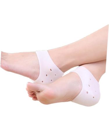FRCOLOR 3 Pairs Foot Protectors for feet moisturizing Socks Silicone Gel Socks Heel Socks Protectors Sock Heel Protectors Heel Support Heel Sleeve Support Silicone Heel Sleeve Gel Set - Buy Online on GoSupps.com