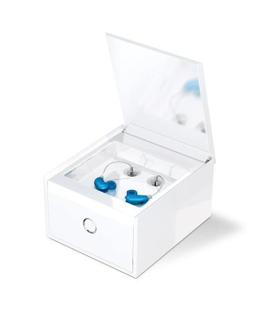 PerfectClean Hearing Aid, Earbud, Airpod Cleaner Kit | All-in-One Electronic Washer & Dryer Safely Cleans, Dries & Dehumidifies in 1 Hour | Removes Earwax, Dirt, Sweat, Moisture | UV-C Light Box