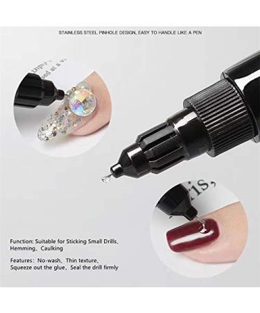 XINLLAN 2Pcs Nail Art Rhinestone Glue Gem Super Sticky Jewelry 10ml Strong Long Lasting Acrylic Nail Glues Adhesive Super Bond Fake Nail Glues - Buy Online on GoSupps.com