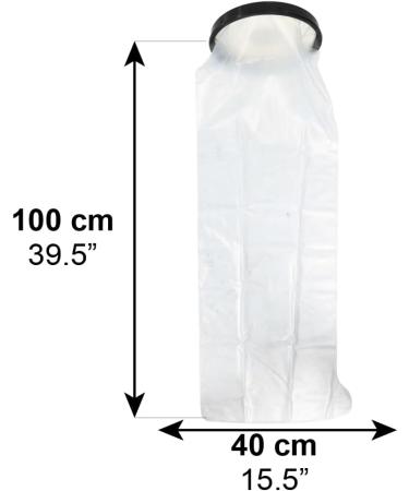 Pepe Long Waterproof Leg Protector for Plaster Bandages - 100 cm | Adult Waterproof Plaster Protection for Legs & Feet - Buy Online on GoSupps.com