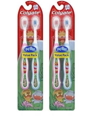 Colgate Battery Powered Kids My First Toothbrush Extra Soft 0-2 yrs - 2 ct Red (Pack of 2)