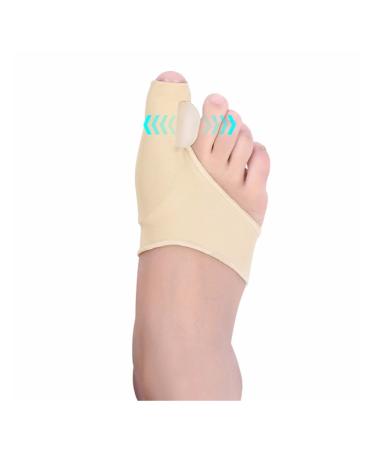 LUCYCON Comfortable and Breathable Bunion Toe Corrector Fits Perfectly It Will Make Your Life Easier and Better (1 Pair) (Color : Beige)