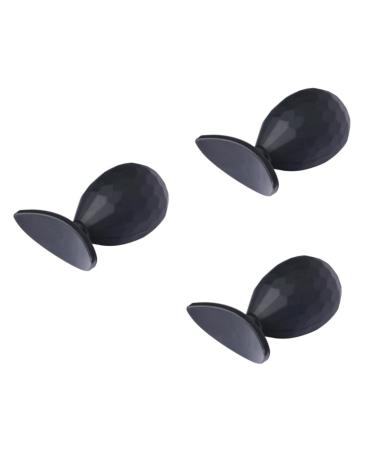 Beavorty 3 pcs Eyeshadow Shadow Practical Portable Eye Seal Silica Gel Stamp Silicone Lazy Black 7*5cmx3pcs As Shownx3pcs