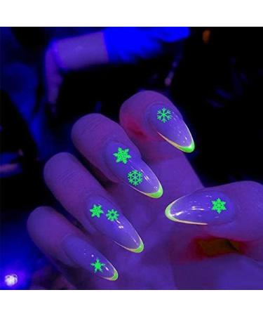 12 Sheets Fluorescent Christmas Nail Art Stickers Decal EBANKU Self-Adhesive Snowflake Santa Snowman Nail Stickers Reindeer Xmas Tree Nail Art Decals for Kids Girls DIY Christmas Manicure - Buy Online on GoSupps.com