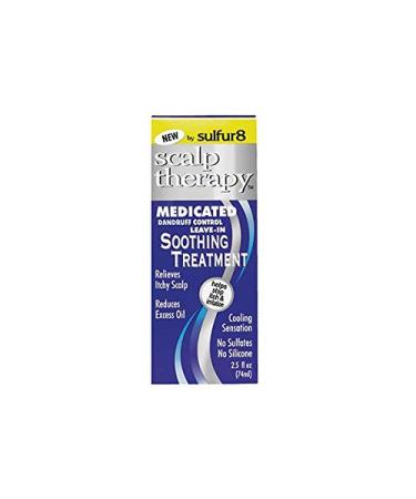 Sulfur 8 Medicated Dandruff Control Leave-In Soothing Treatment 2.5 oz