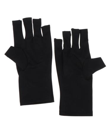 FOMIYES 5 Pairs Nail Gloves Gloves for Gel Manicure Sun Gloves for Women UV Hand Protection Gloves for Nails Fingerless Driving Gloves Nail Polish Short Women's Polyester - Buy Online on GoSupps.com