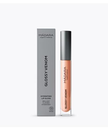 MADARA GLOSSY VENOM MOISTURIZING LIP BRIGHTENING 74 NUDE CORAL 1UN