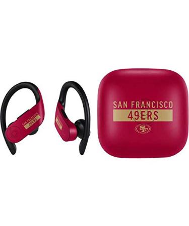 Skinit Decal Audio Skin Compatible with PowerBeats Pro - Officially Licensed NFL San Francisco 49ers Red Performance Series Design