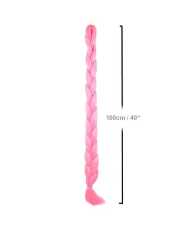 Buy Mybraids 2m Premium Pink Braid Hair for Rasta Braids Dreads & Box Braids | High-Quality Art Hair Extensions - Buy Online on GoSupps.com