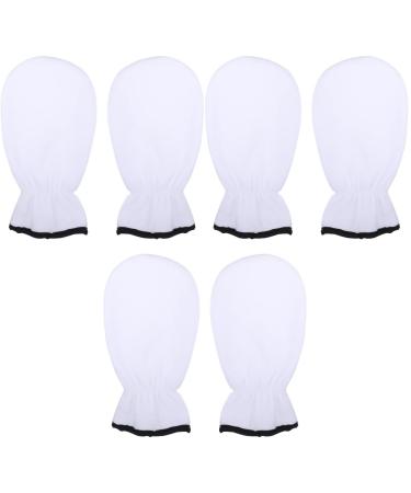 DOITOOL 3 Pairs Men Daily Oil Preservation Dry White Mittens Thickened and Re Calluses Hands Gel Essectial Skin Exfoliating Peel Spa for Beauty Home Women Glove