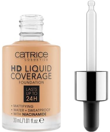  Catrice Catrice HD Liquid Coverage - Set of 3 foundations - No. 034 - Medium Beige - For combination skin - Long-lasting - Mattifying and smoothing - Matte - Vegan - Oil-free - Waterproof - 3 x 30 ml - Buy Online on GoSupps.com