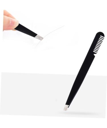 Beaupretty Eyelashes Extension Tweezers Eyelashes Cluster Tweezers eyees tweezer Eyees Extension Tweezers Eyebrow Clip Eyebrow Tweezer Makeup Tools Stainless Tweezers medium Black - Buy Online on GoSupps.com