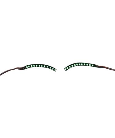 LED Eyelashes Light Safe Low Current Eye Friendly Light Up LED Eyelid Eyeliner Sticker Face Jewelry for Party Nightclub Stage Halloween Party Queen Essential (Green) - Buy Online on GoSupps.com