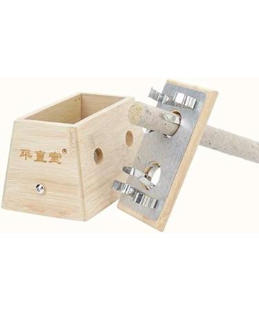 Premium Moxa Box - Wood Moxibustion Acupuncture Relaxation Roller | Embroidery Holder for Neck Arm & Body | Effective Moxibusting Therapy Device for Body Care (Color: C) - Buy Online on GoSupps.com