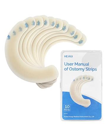 Heagimed 10PCS Elastic Barrier Strips Adhesive Hydrocolloid Skin Barrier Strips Anti-leak Ostomy Barrier Strips for Ostomy Colostomy Bags Ostomy Supplies 10pcs Ostomy Barrier Strips - Buy Online on GoSupps.com