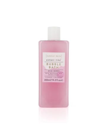 Sunday Rain Pamper Time Nourishing Luxury Brightening Tropical Bubble Bath with Vitamin Rich Acai Berry Extract 450ml Acai Berry 450 ml (Pack of 1)