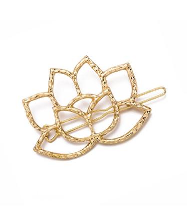 QTMY 4 PCS Metal Lotus Flower Hair Clips - Stylish Hair Accessories - Buy Online on GoSupps.com