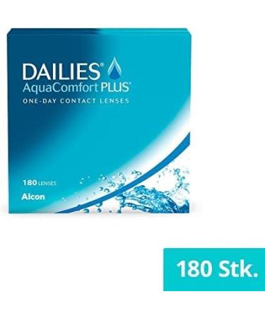 Dailies AquaComfort Plus Daily Lenses - 180 Pieces BC 8.7 mm DIA 14.0 mm -4.5 Diopter | Soft Contact Lenses for Comfort & Clarity - Buy Online on GoSupps.com