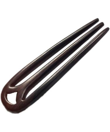 Uonlytech Hairpin Hair Accessories Hair Chopsticks for Women Carved Wood Hair Fork Retro Hair Fork U Shaped Hair Wooden Hair Fork 3 Prone Hair Pin Hair Bun Miss Sandalwood French Supplies Black - Buy Online on GoSupps.com
