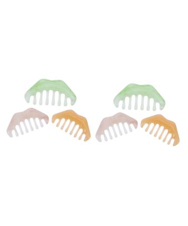 Beavorty 6 STK Massage comb circulation promote Health hair comb for men comb to stimulate the scalp neck massage device Guasha-comb stable comb for body Chinese style