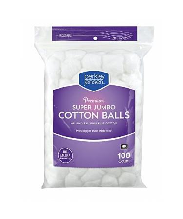 Berkley Jensen Super Jumbo Cotton 100% Cotton Balls - 100 ct.