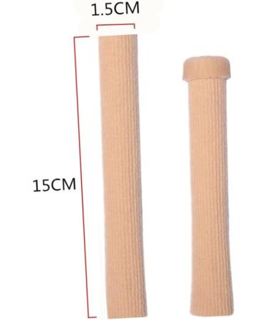 2pcs Toe Separator & Hammer Toe Protector Kit - Khaki Fiber Tube Set - Buy Online on GoSupps.com