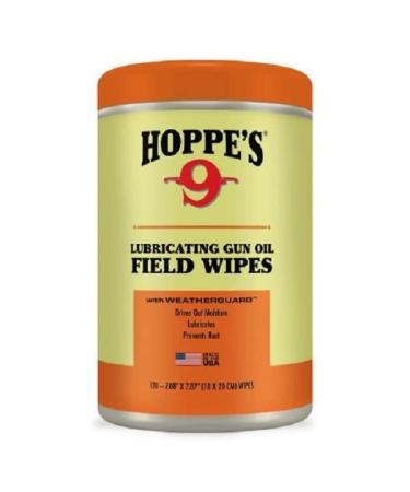 Hoppe's No. 9 Large Lubricating Gun Oil Field Wipes, lid color may vary