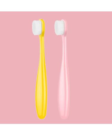 ENERRGECKO 360 Toothbrush for Kids - Over 10 000 Soft Bristles for Effective Teeth Brushing - Fun Yellow & Pink Design - Buy Online on GoSupps.com